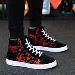 Finn - Graffiti high-top plimsolls