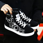 Finn - Graffiti high-top plimsolls