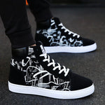 Finn - Graffiti high-top plimsolls