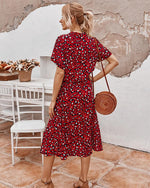 Anaïs - Elegant kjole med leopardprint