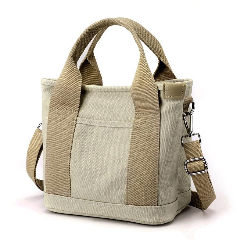 Brinna - Elegant crossbody-taske i lærred