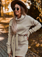 Claire - Kjole Med Rullekrave
