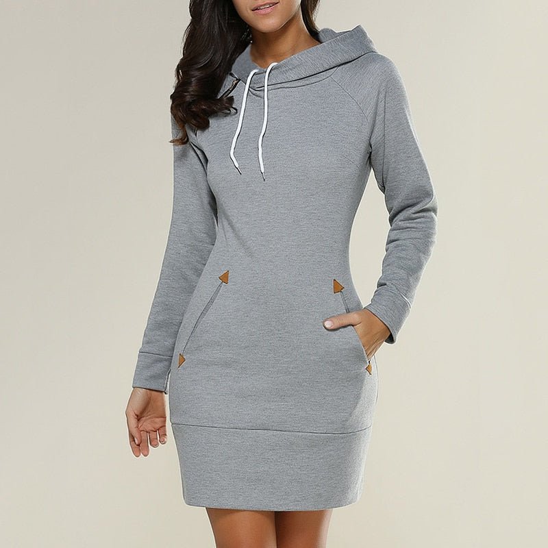 TrendFusion 'Aura': Lang sweatshirt med hætte