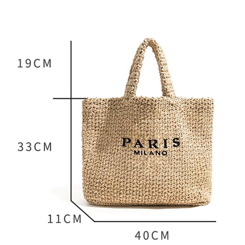 Willow Woven Beach Bag