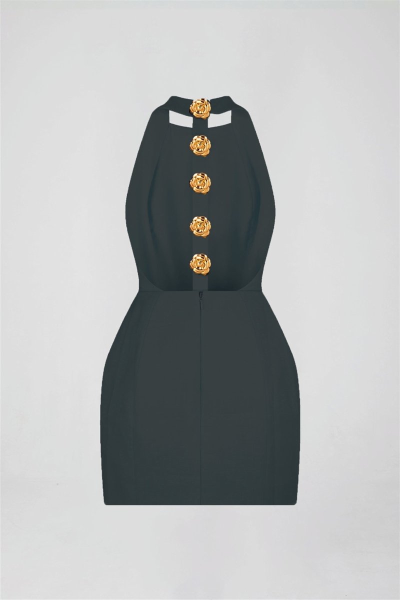 Halterneck Minikjole | Polyester | Moderne & Feminint