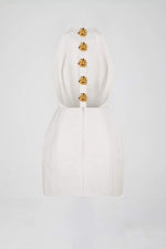Halterneck Minikjole | Polyester | Moderne & Feminint