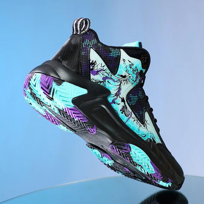 Calypso - Dynamiske high-top basketballsko med grafisk print