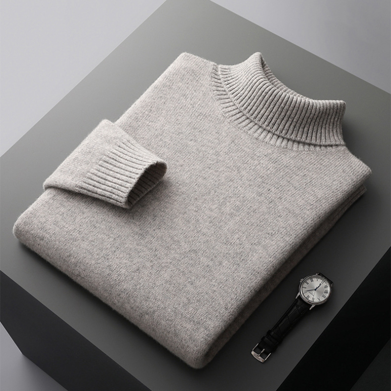 Vincenzo™ | rullekravesweater i merinould