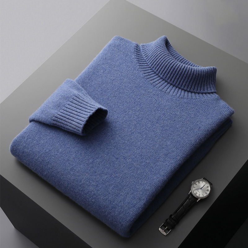 Vincenzo™ | rullekravesweater i merinould