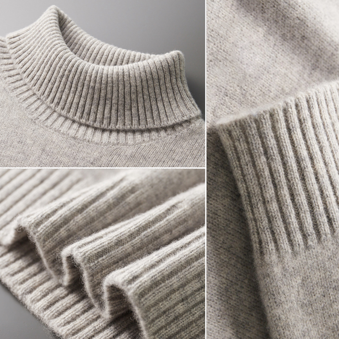 Vincenzo™ | rullekravesweater i merinould